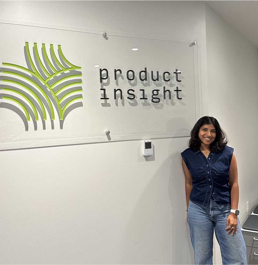 Pooja at the Product Insight office